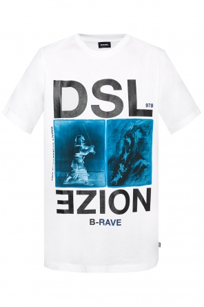 T-shirt with a printed logo, zdjęcie 1 T-shirt with a printed logo od Diesel